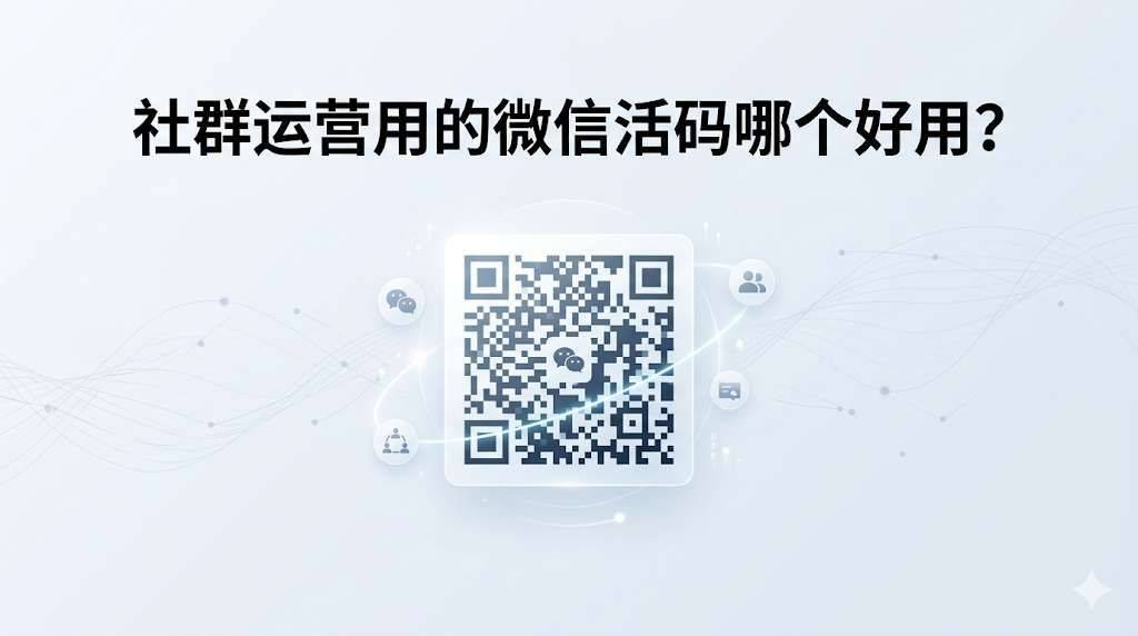 社群运营用的微信活码哪个好用？