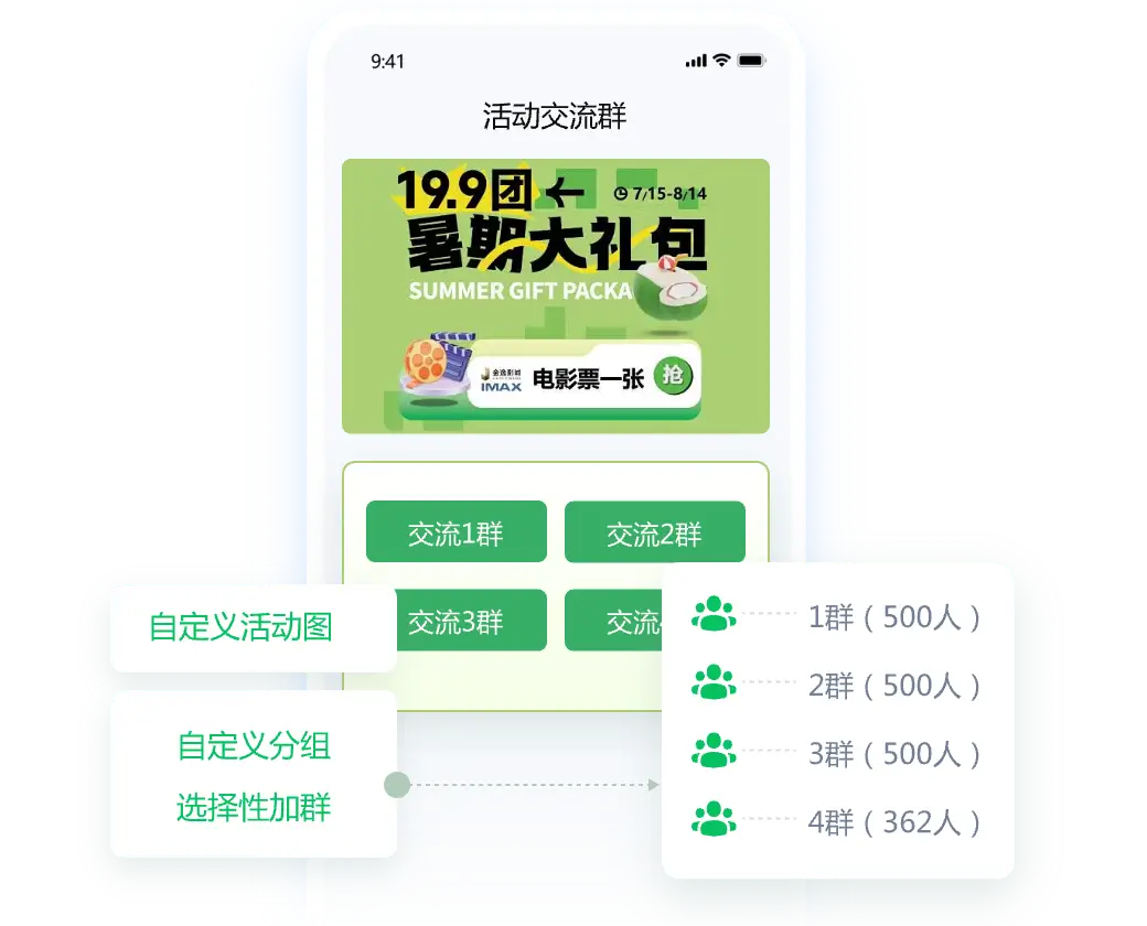 分组分标签引流，精细化运营