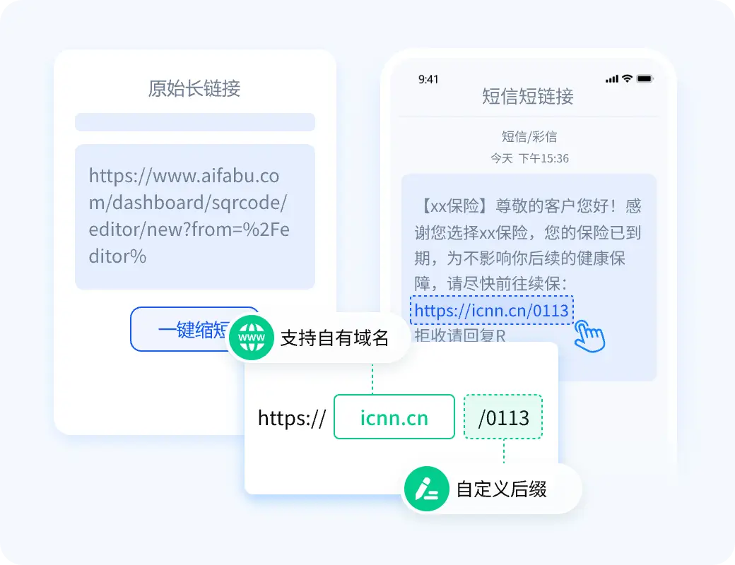 链接缩短,降低短信成本